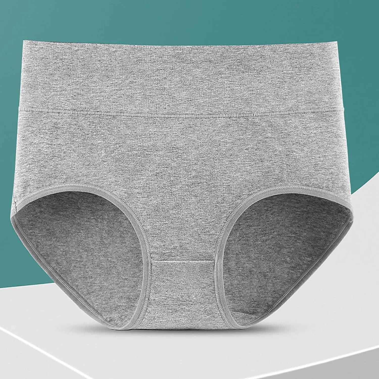 Women's Briefs Cotton Underwear High Waist Stretch Comfortable Panties Moisture-Wicking Cotton Panty Underpants