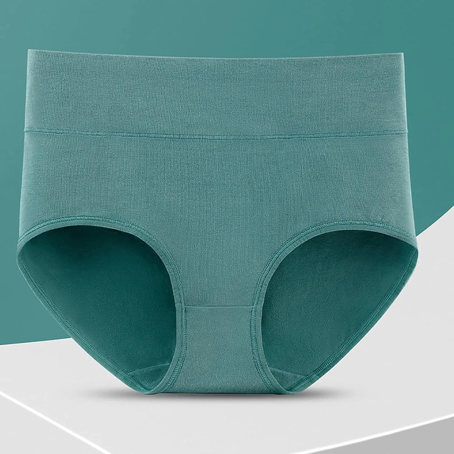 Women's Briefs Cotton Underwear High Waist Stretch Comfortable Panties Moisture-Wicking Cotton Panty Underpants