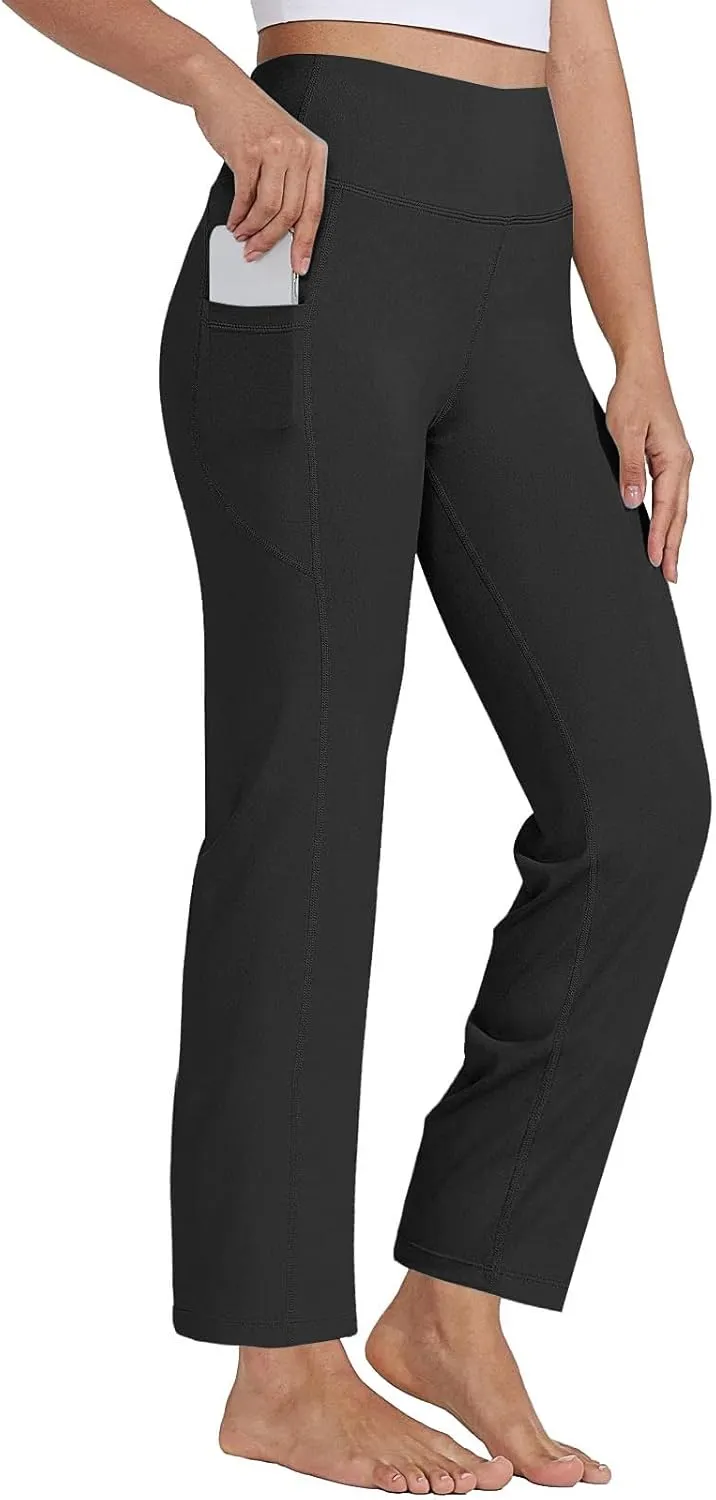 Womens Butterlift High Waisted Waist Yoga Casual Bottom Palazzo Women's Yoga Pants Yoga Pants for Women Workout