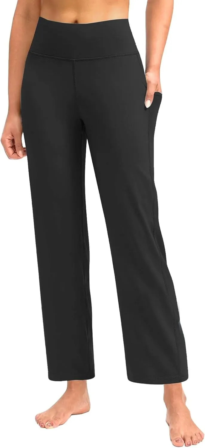 Womens Butterlift High Waisted Waist Yoga Casual Bottom Palazzo Women's Yoga Pants Yoga Pants for Women Workout