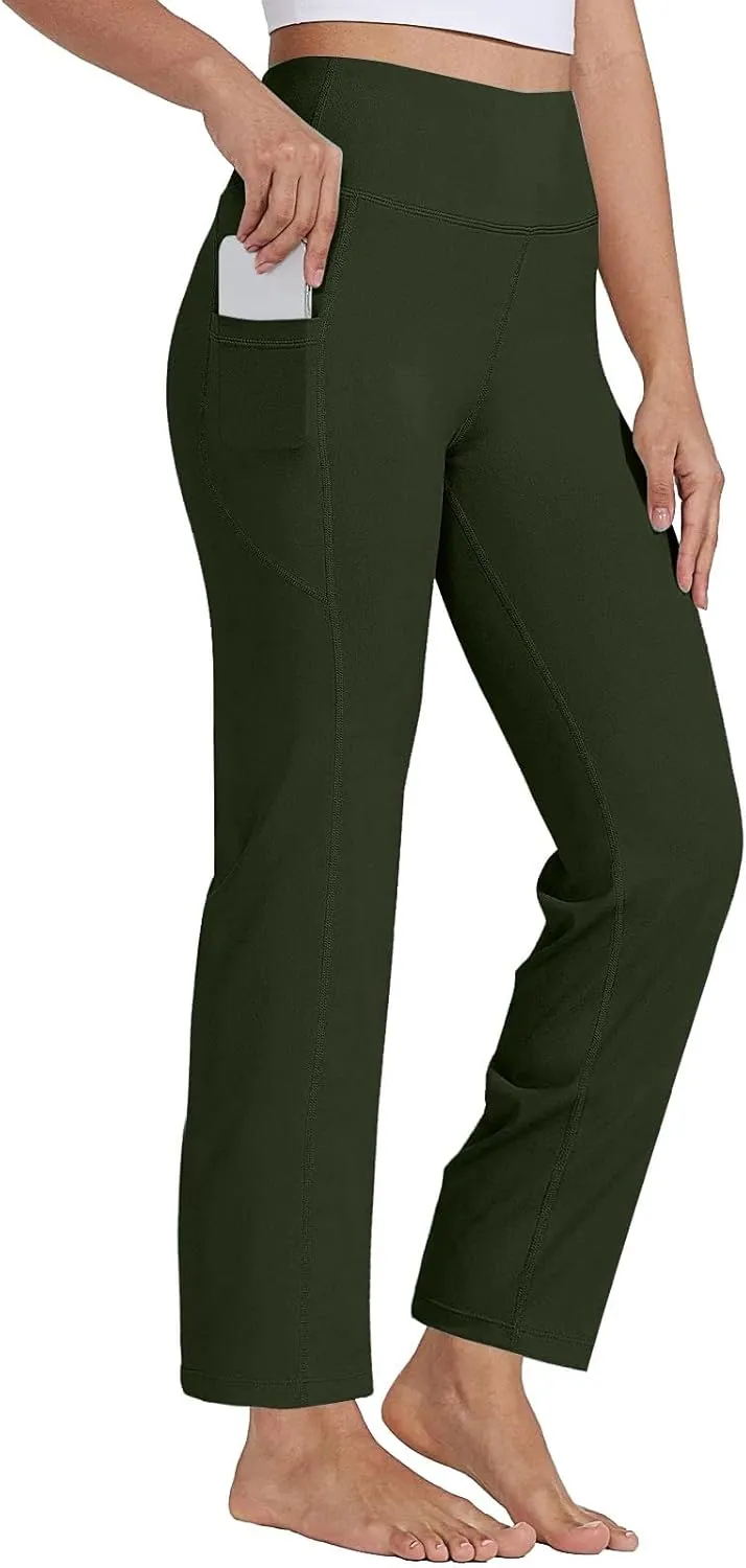 Womens Butterlift High Waisted Waist Yoga Casual Bottom Palazzo Women's Yoga Pants Yoga Pants for Women Workout