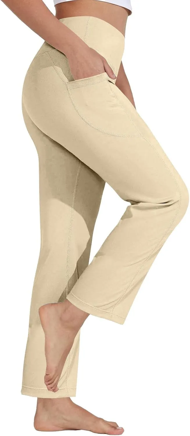 Womens Butterlift High Waisted Waist Yoga Casual Bottom Palazzo Women's Yoga Pants Yoga Pants for Women Workout