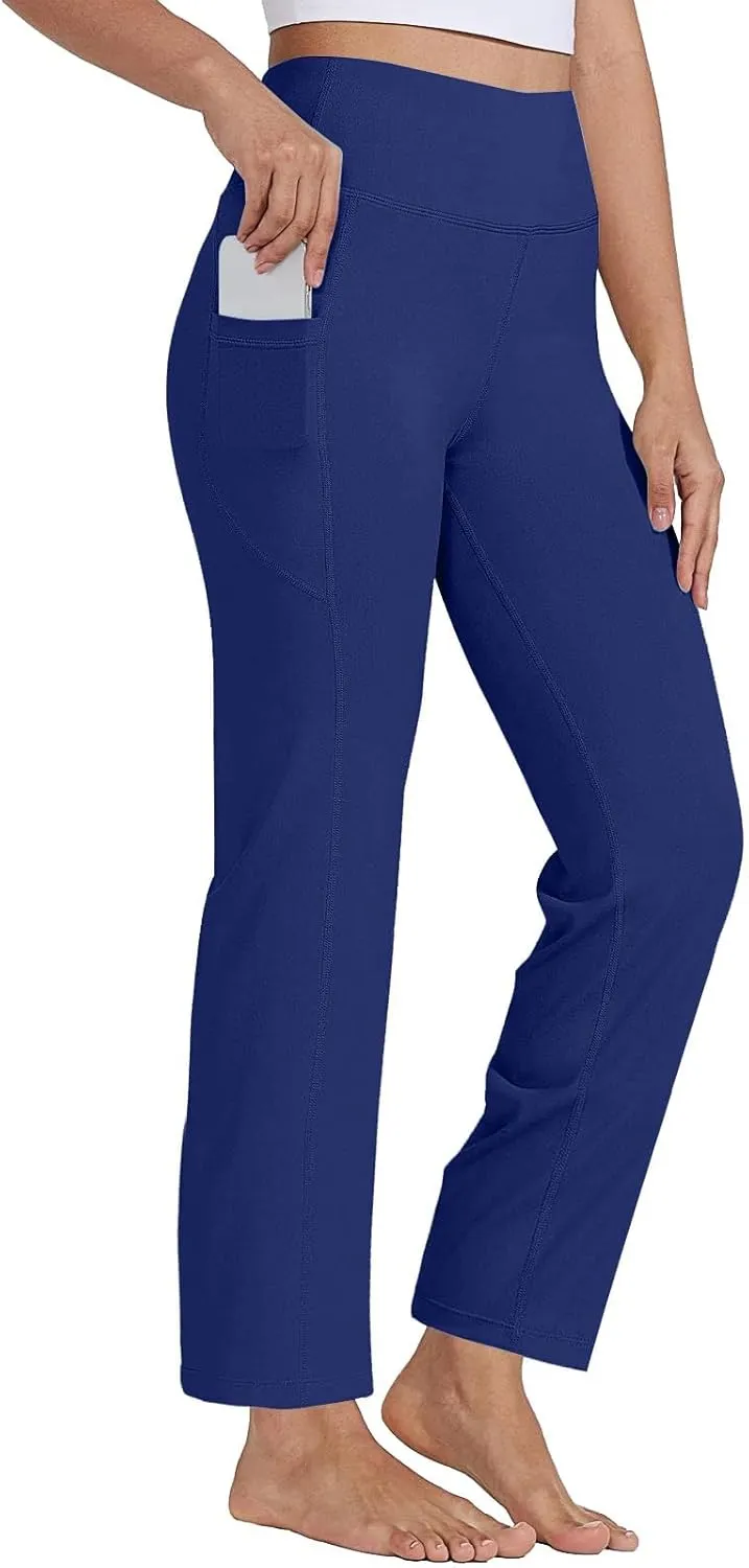 Womens Butterlift High Waisted Waist Yoga Casual Bottom Palazzo Women's Yoga Pants Yoga Pants for Women Workout