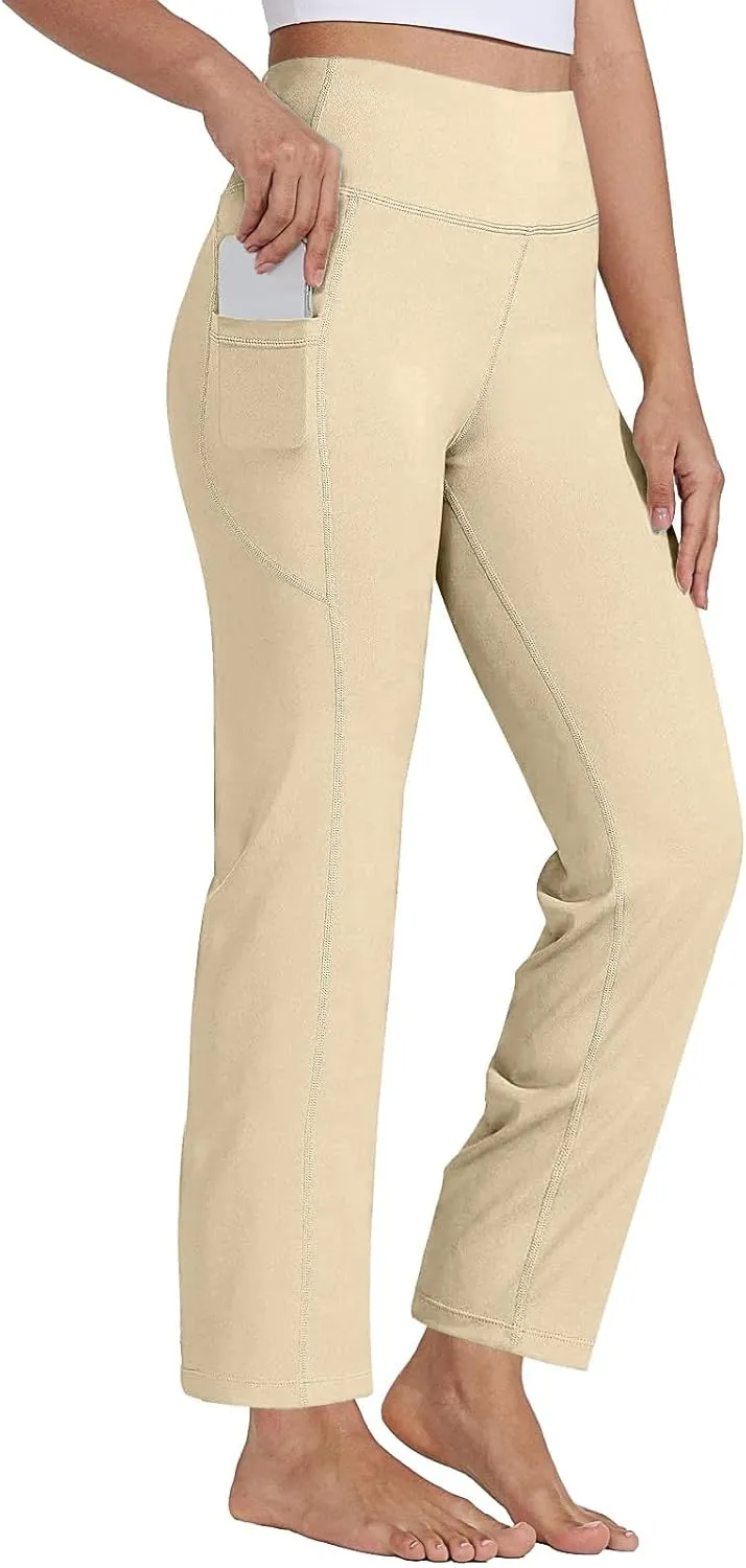 Womens Butterlift High Waisted Waist Yoga Casual Bottom Palazzo Women's Yoga Pants Yoga Pants for Women Workout