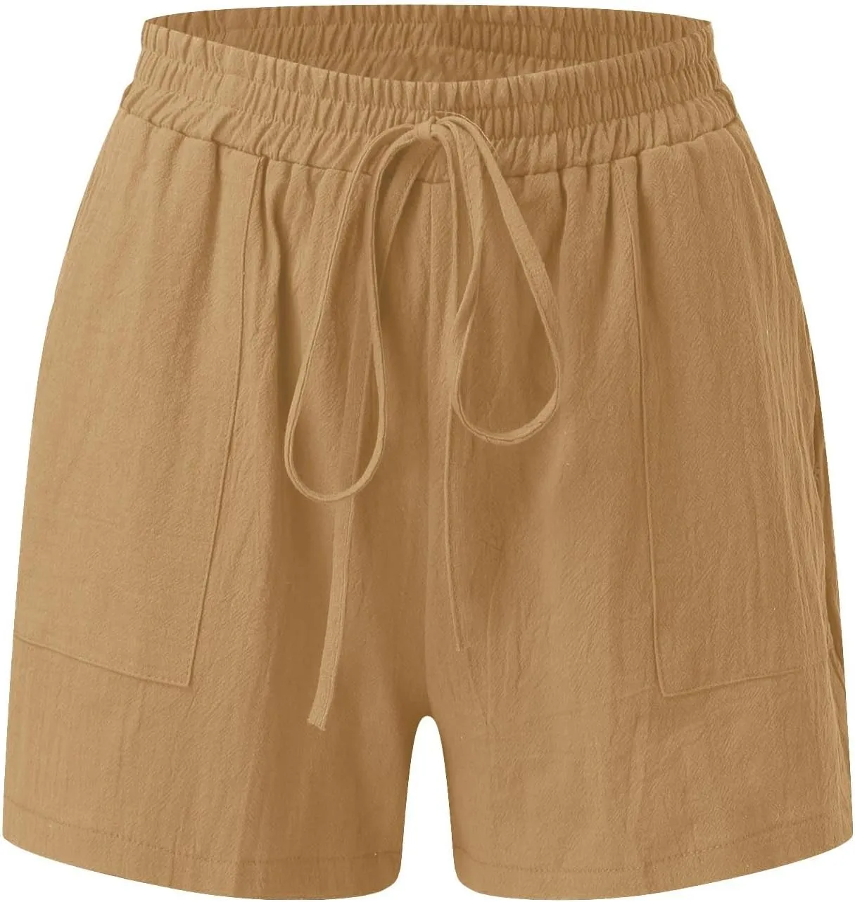 Women's Cotton Linen Lounge Sets Convertible Button Down Shirt & Shorts 2 Piece Outfit Resortwear with Pockets