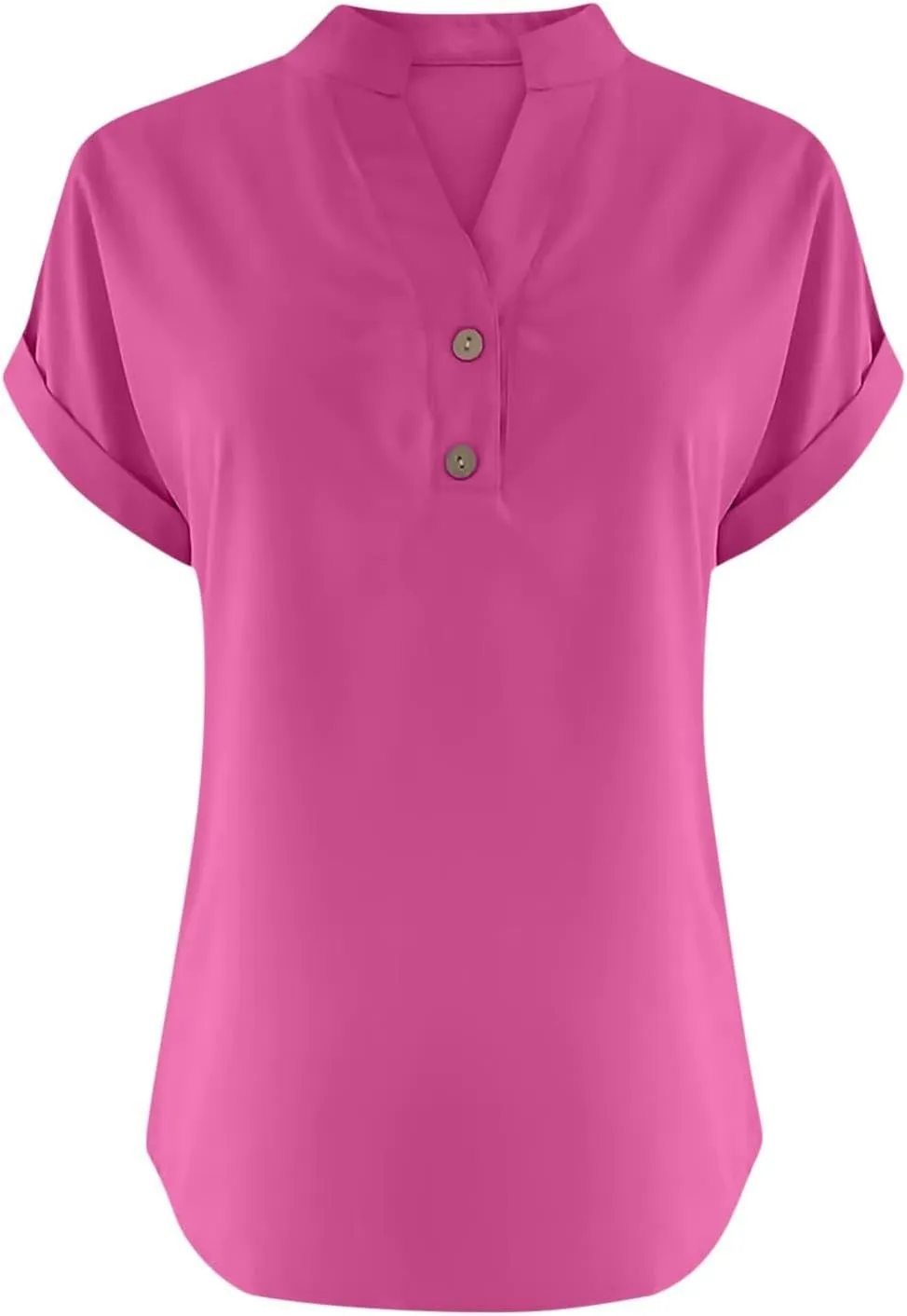 Womens Cotton Linen Shirts Summer Trendy Short Sleeve V-Neck Blouses Tops Button Down Gauze Tees Casual Clothes 2025