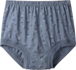 Womens Cotton Underpant Panty Mid-aged Mom Plus Size Cotton Briefs Panty High Waist Loose Casual Panties Underwear