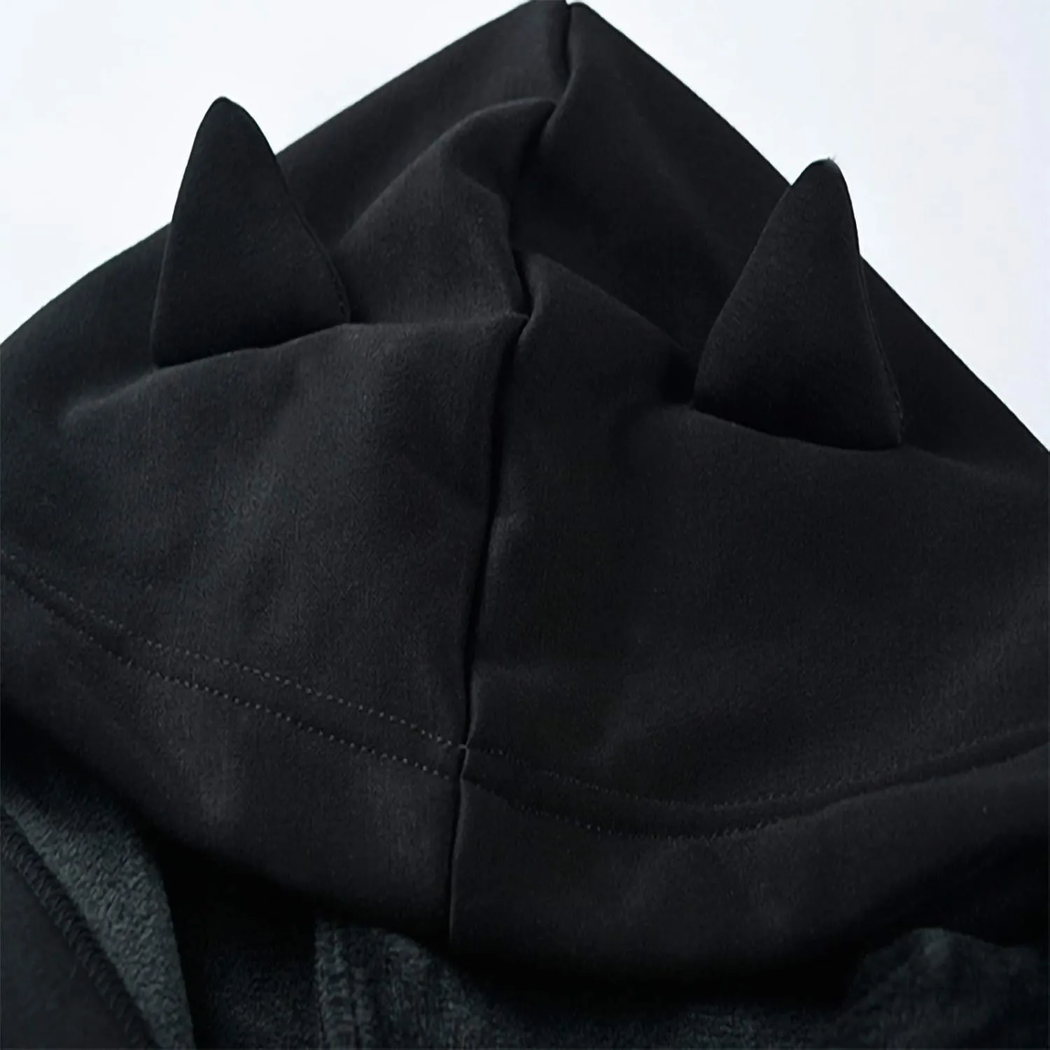 Women's Cute Ear Hoodies Pullover Dark Gothic Clothes Sexy Bandage Crop Hooded Sweatshirts Long Sleeve Hoodie Shirts