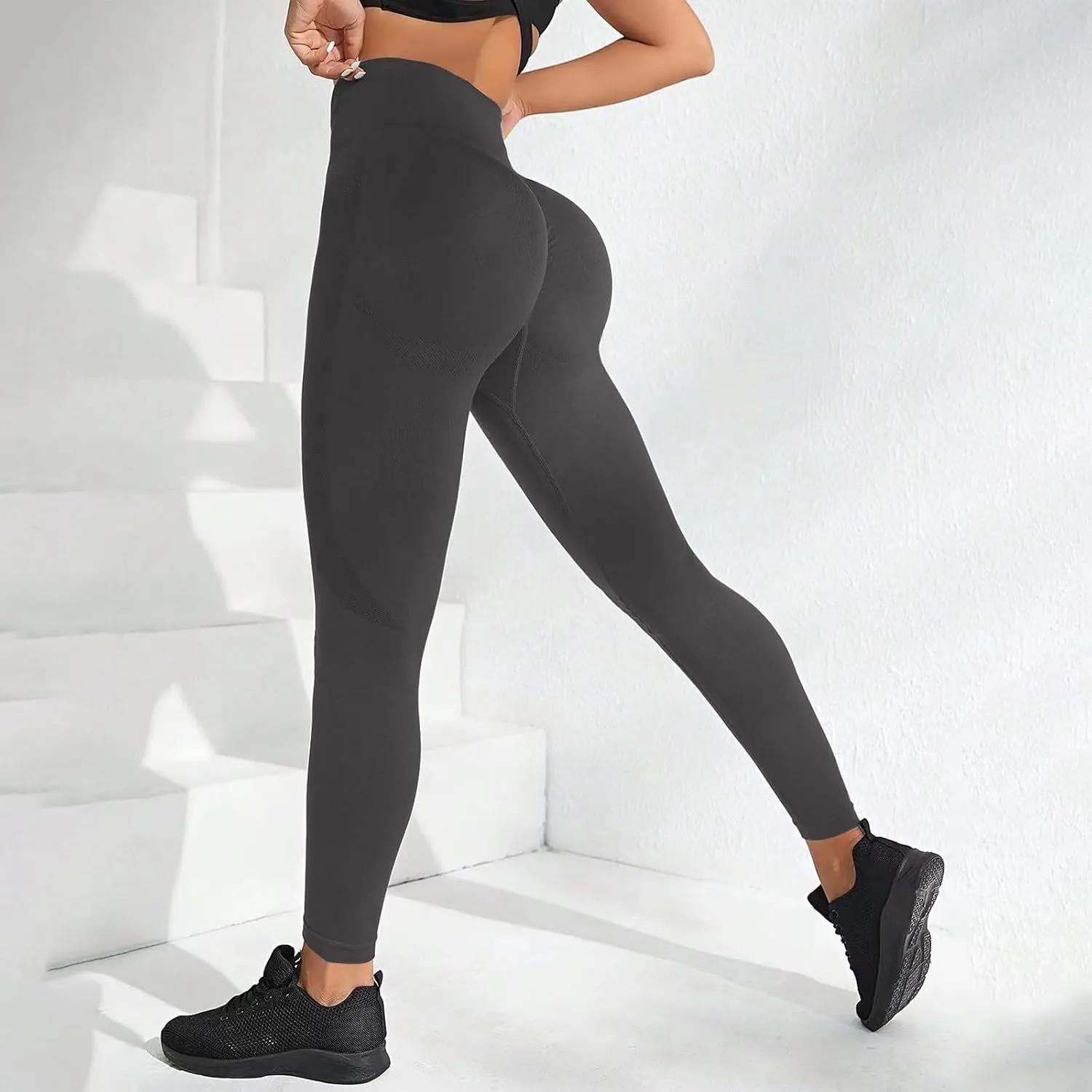 Women's Flare Yoga Pants with Pockets Pants Tummy Tights Workout Yoga Yoga Pants High-Waisted and Wide Leg Workout
