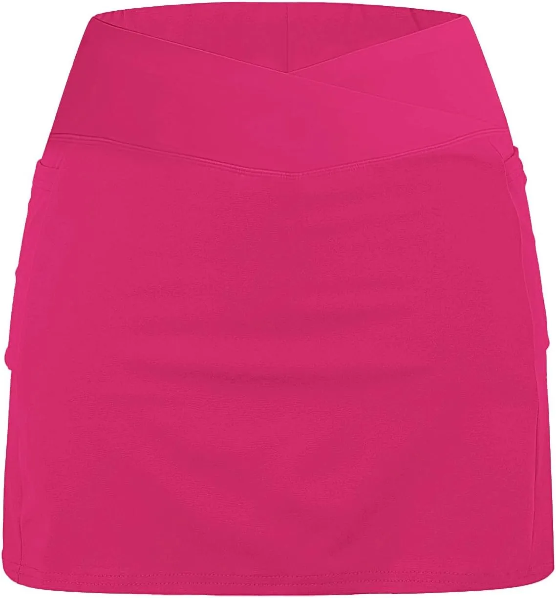 Womens Golf Pleated Tennis Skirts Solid Color Style Culottes Skinny Mid Waisted Athletic Sport Fashion Short Skirts