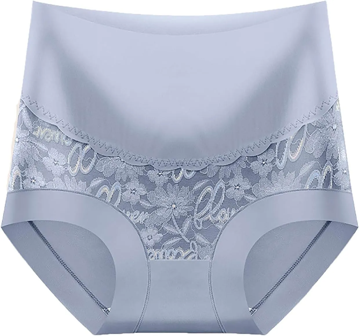 Womens High Waist Body Shape Panties Vintage Floral Print Underpants Soft Stretchy Comfy Seamless Breathable Briefs