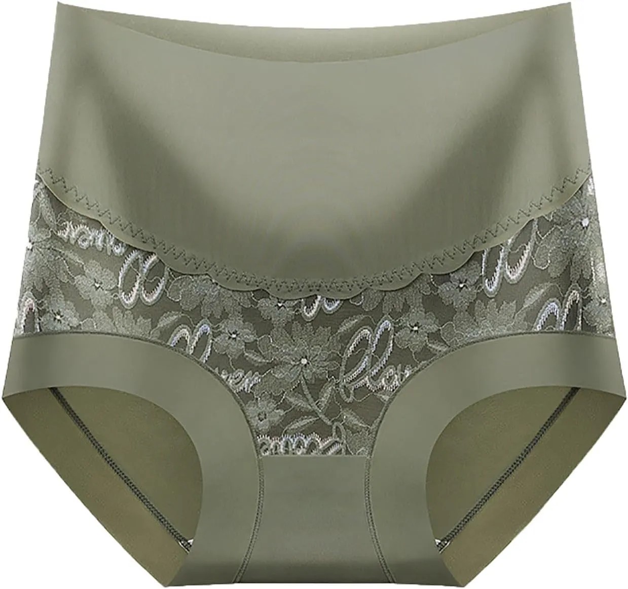 Womens High Waist Body Shape Panties Vintage Floral Print Underpants Soft Stretchy Comfy Seamless Breathable Briefs