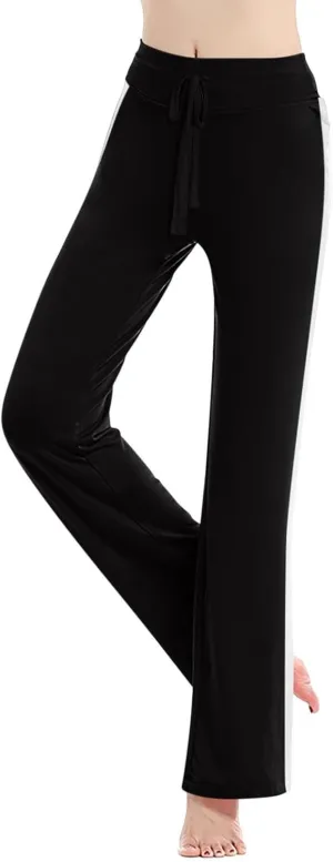 Women's High Waist Bootcut Yoga Pants Sports Running Yoga Athletic Pants Fashion Soft Yoga Pants with Pockets for