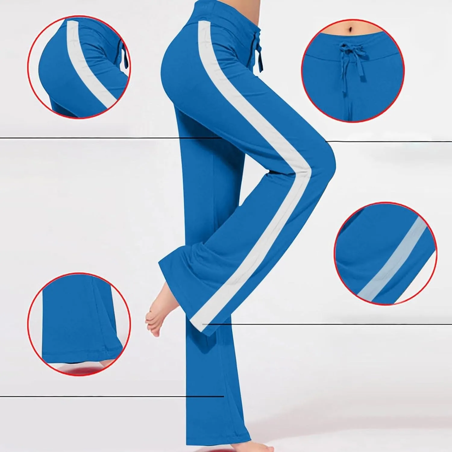 Women's High Waist Bootcut Yoga Pants Sports Running Yoga Athletic Pants Fashion Soft Yoga Pants with Pockets for