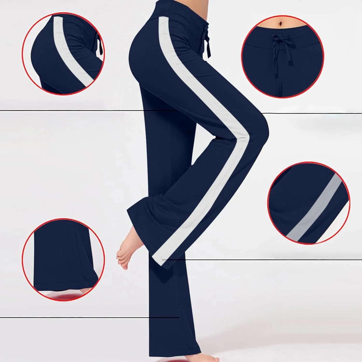 Women's High Waist Bootcut Yoga Pants Sports Running Yoga Athletic Pants Fashion Soft Yoga Pants with Pockets for
