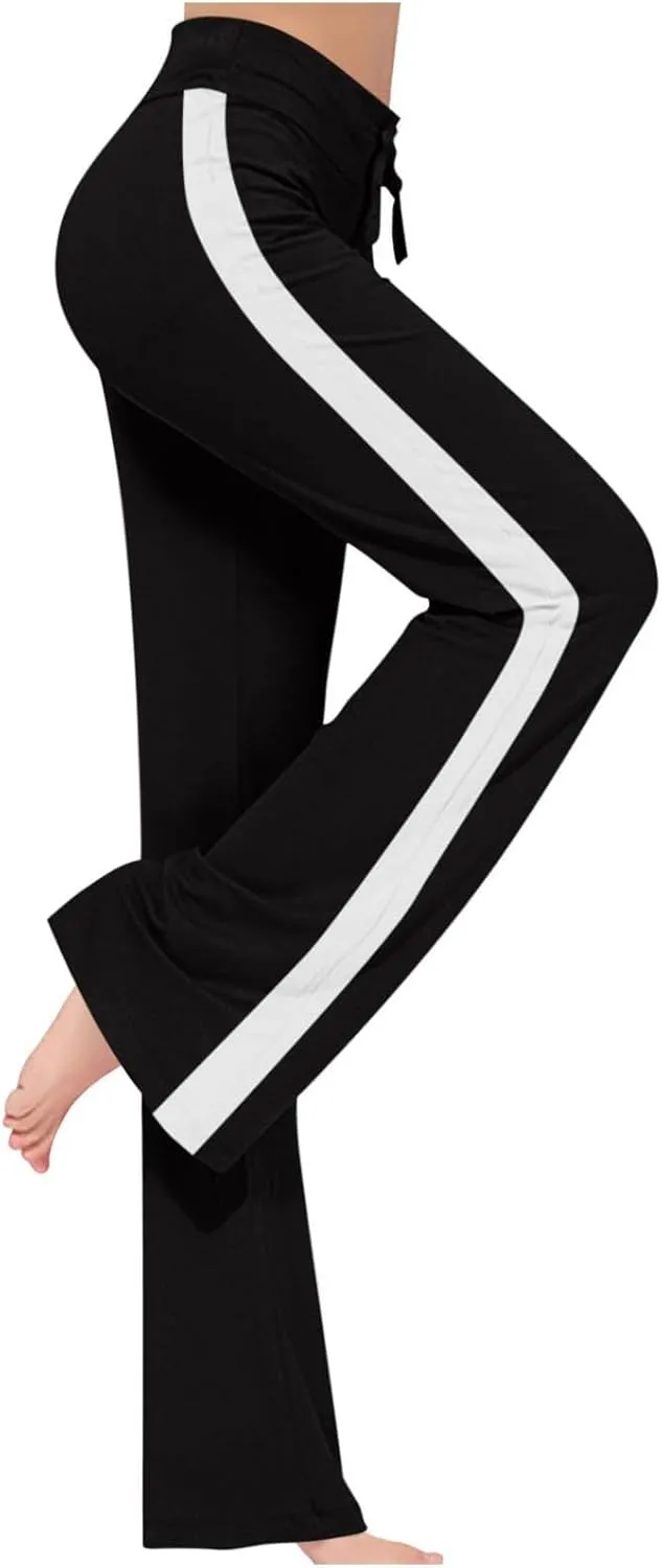 Women's High Waist Bootcut Yoga Pants Sports Running Yoga Athletic Pants Fashion Soft Yoga Pants with Pockets for