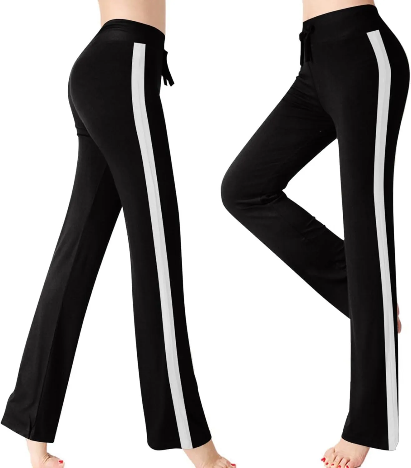 Women's High Waist Bootcut Yoga Pants Sports Running Yoga Athletic Pants Fashion Soft Yoga Pants with Pockets for