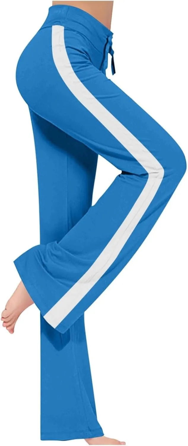 Women's High Waist Bootcut Yoga Pants Sports Running Yoga Athletic Pants Fashion Soft Yoga Pants with Pockets for