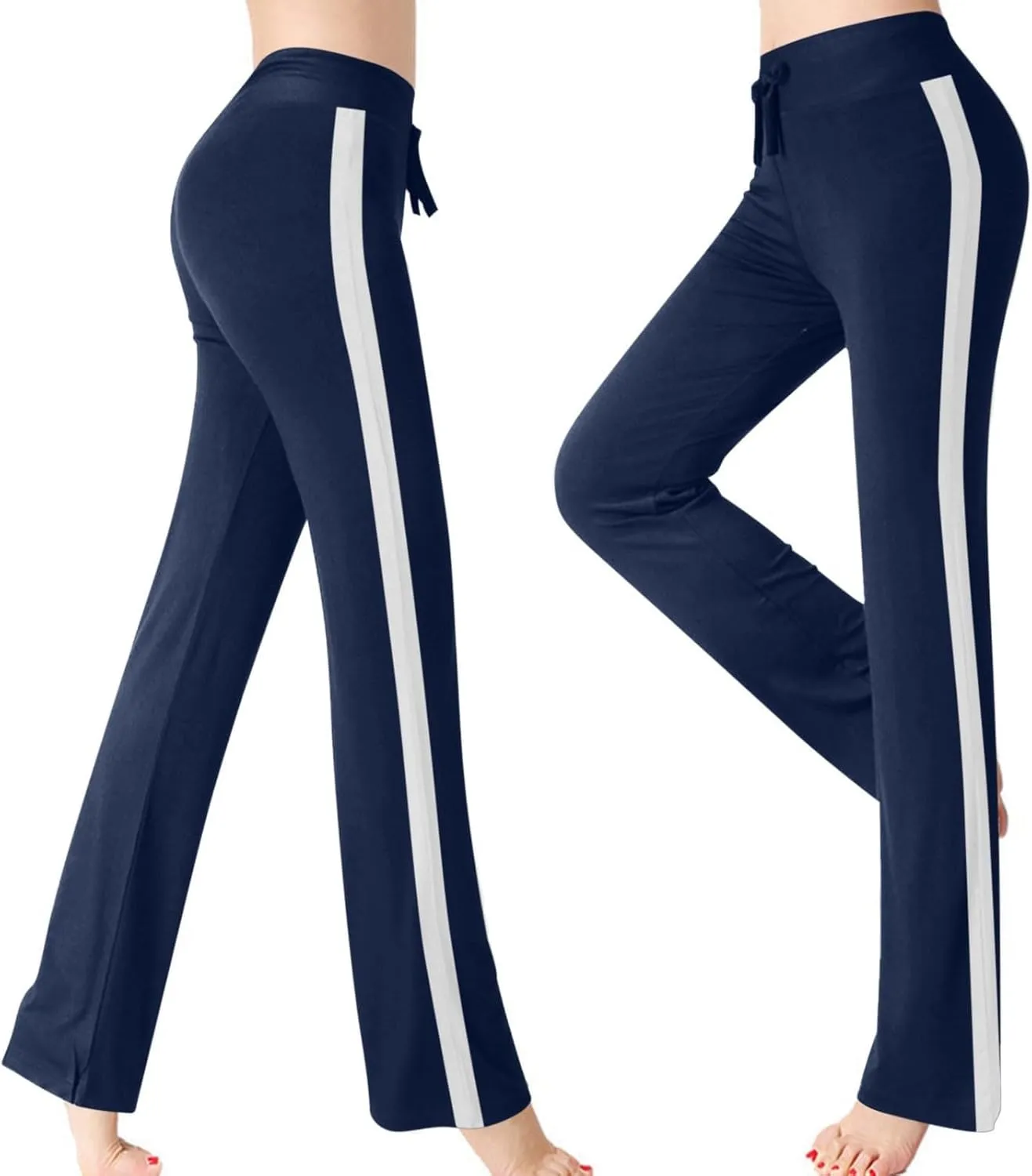 Women's High Waist Bootcut Yoga Pants Sports Running Yoga Athletic Pants Fashion Soft Yoga Pants with Pockets for