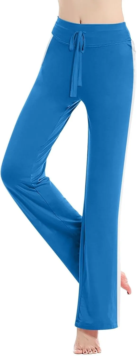 Women's High Waist Bootcut Yoga Pants Sports Running Yoga Athletic Pants Fashion Soft Yoga Pants with Pockets for
