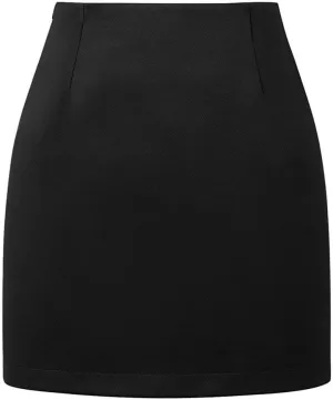 Womens High Waisted Plaid Bodycon Pencil Mini Skirts