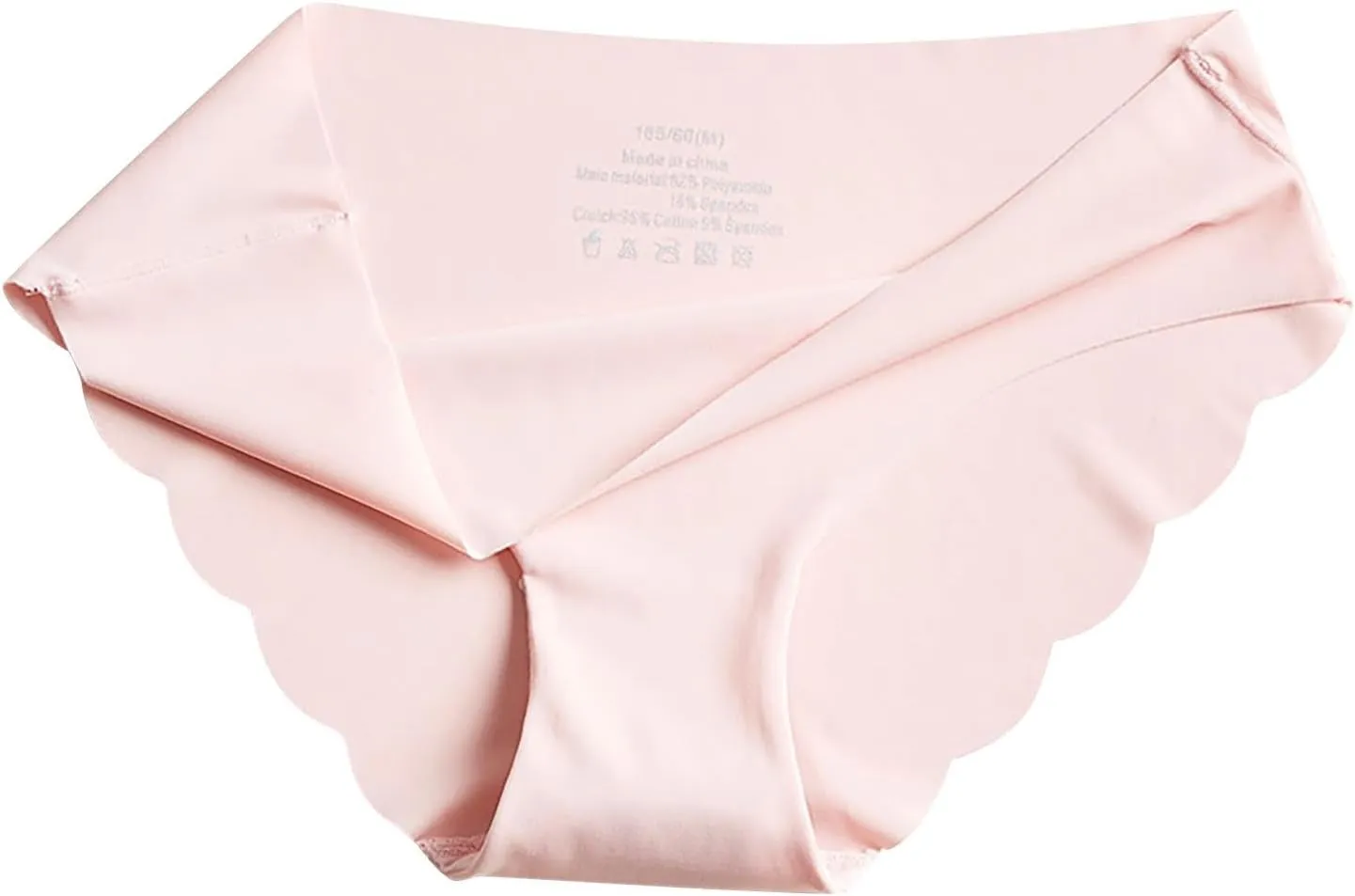 Women's Ice Silk Bikini Panties Underwear Mid-Waist Stretch Breathable Seamless Comfy Boyshorts Briefs Underpant