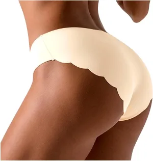 Women's Ice Silk Bikini Panties Underwear Mid-Waist Stretch Breathable Seamless Comfy Boyshorts Briefs Underpant