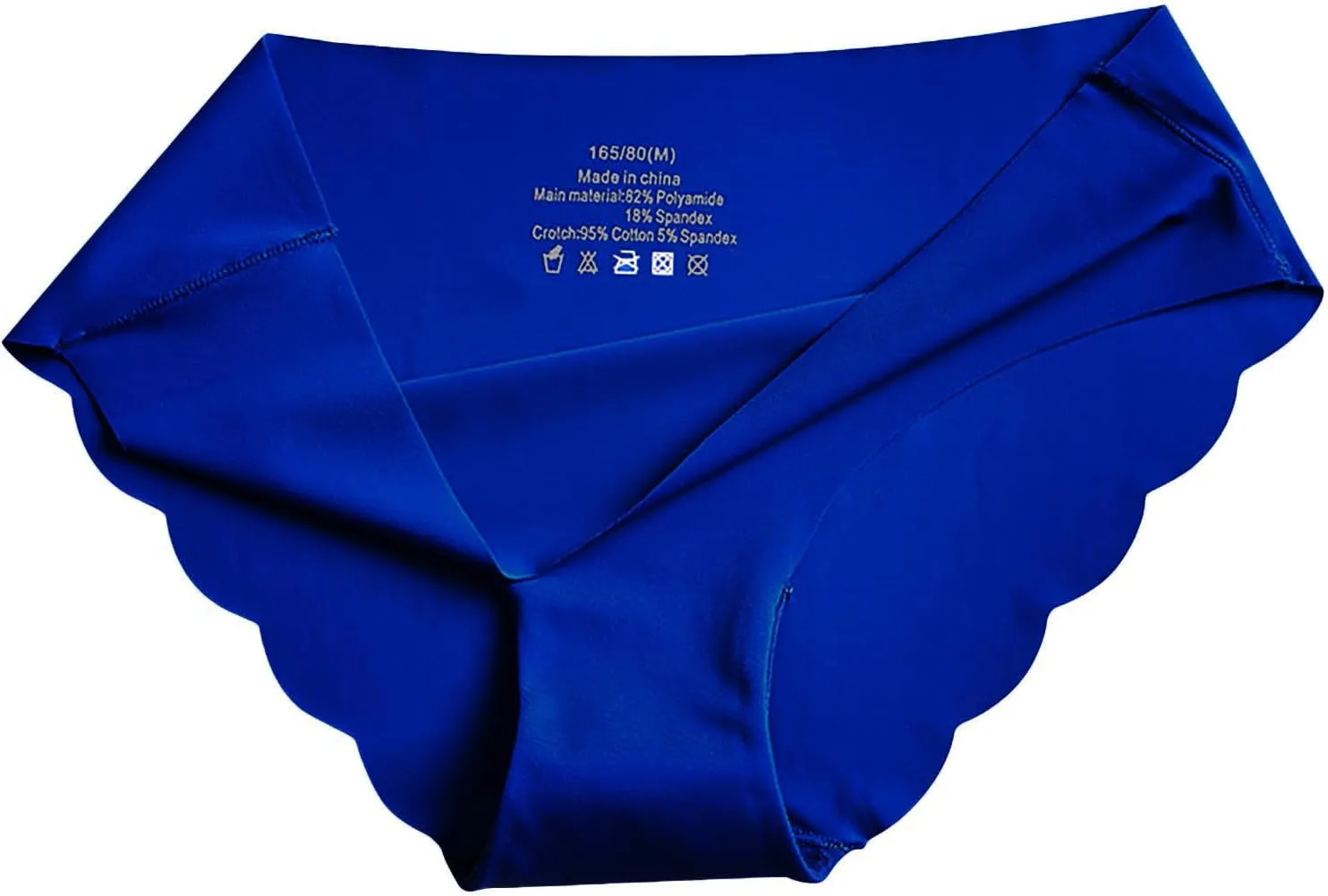 Women's Ice Silk Bikini Panties Underwear Mid-Waist Stretch Breathable Seamless Comfy Boyshorts Briefs Underpant