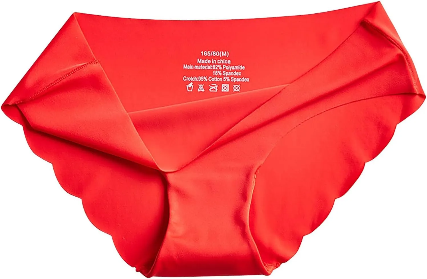 Women's Ice Silk Bikini Panties Underwear Mid-Waist Stretch Breathable Seamless Comfy Boyshorts Briefs Underpant