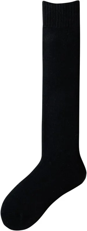 Womens Knee High Socks Soft Breathable Home Calf Socks 2025 Solid Classic Crew Stocking For Athletic Running Hiking