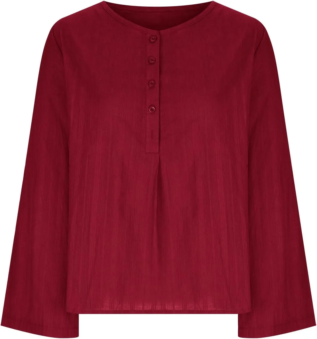 Womens Long Sleeve Cotton T Shirts Summer Dressy Casual Tops Going Out Tops Womens V Neck Cotton T Shirts Blouse