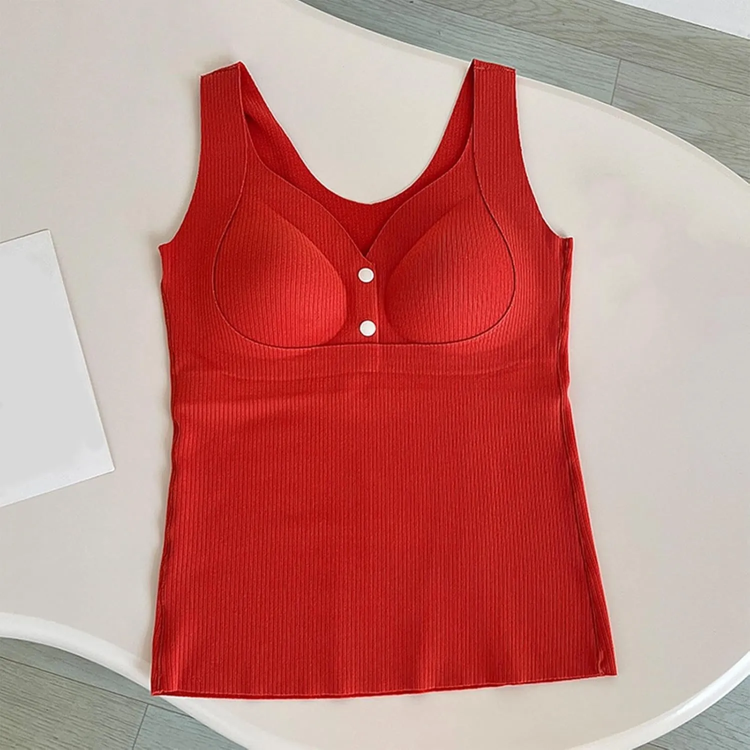 Womens Nursing Tank Tops Built in Bra for Breastfeeding Maternity V-Neck Button Up Camisole Brasieres
