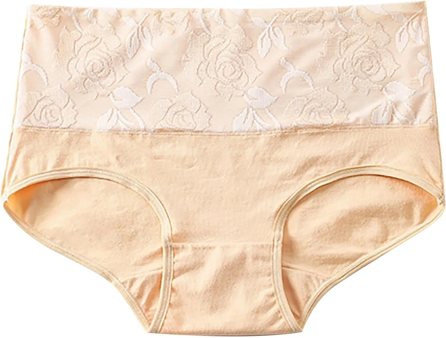 Womens Oversized Rose Printed Panties High Waist Lift Up Panty Seamless Elastic Breathable Cozy Briefs Underpants