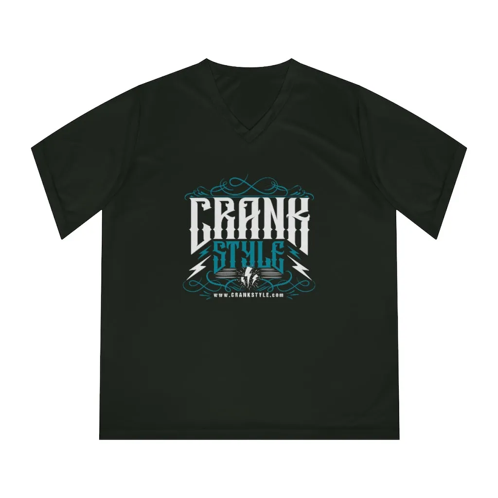 Women's Performance Vintage Crank Style V-Neck T-Shirt