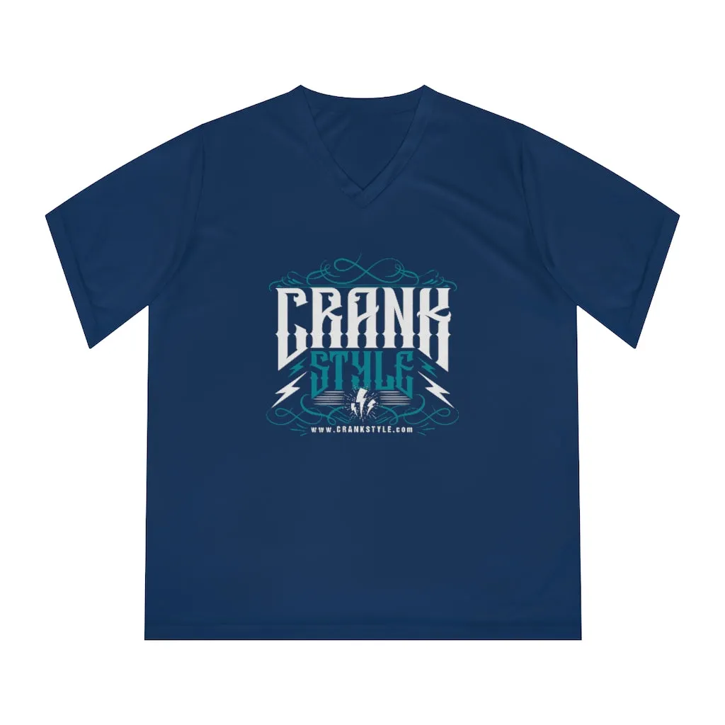 Women's Performance Vintage Crank Style V-Neck T-Shirt