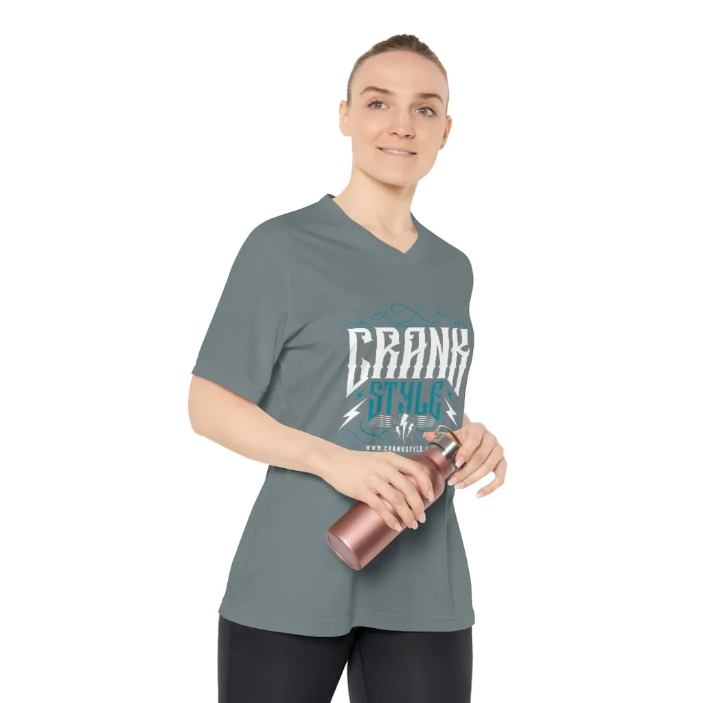 Women's Performance Vintage Crank Style V-Neck T-Shirt