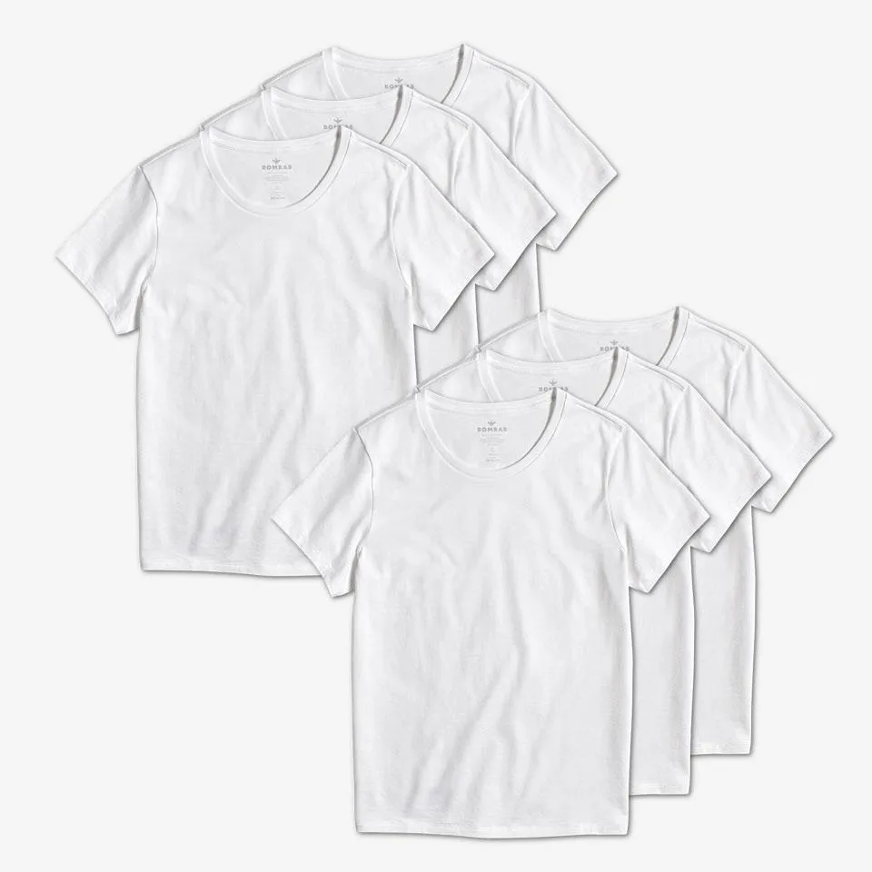 Women's Pima Cotton Crew Neck T-Shirt 6-Pack
