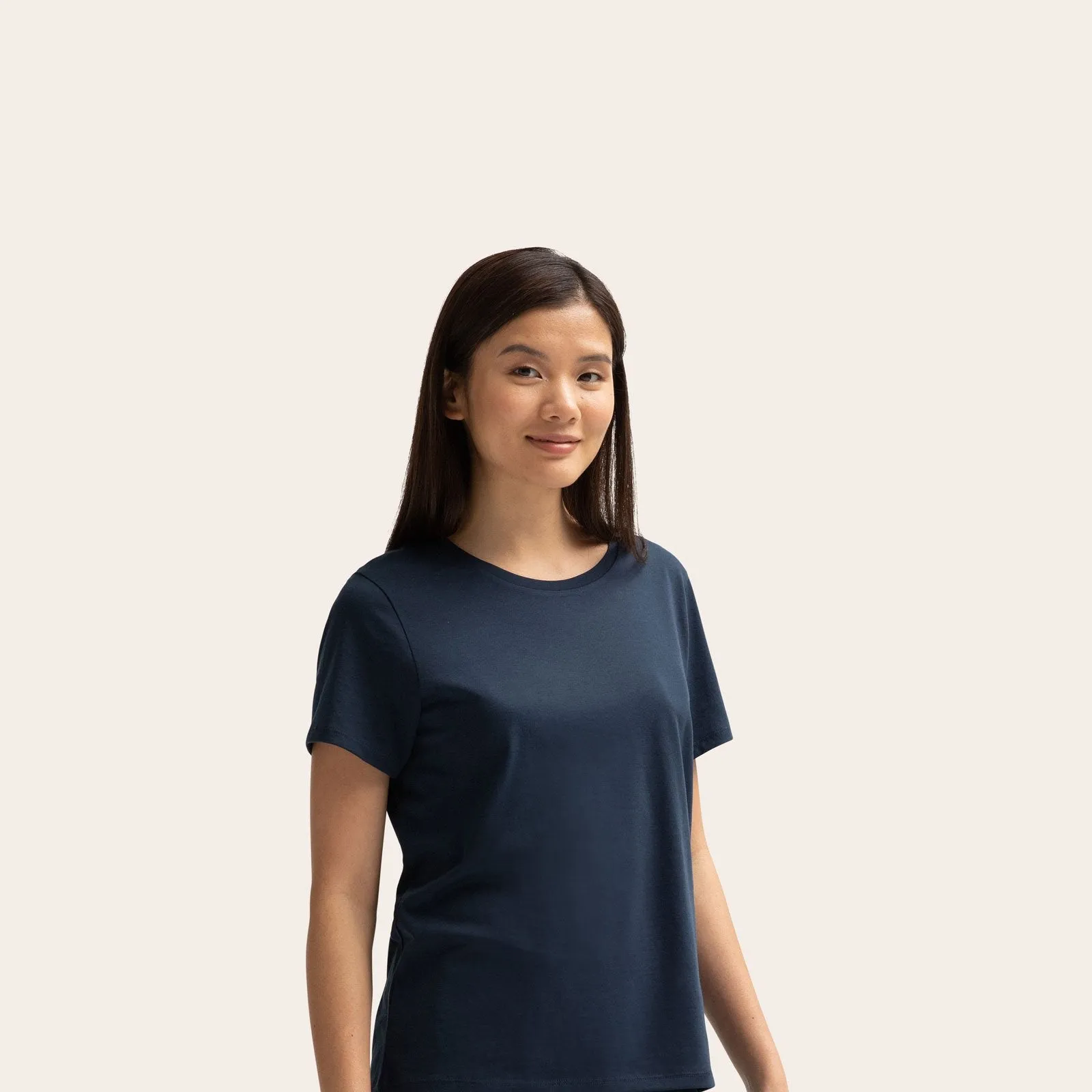 Women's Pima Cotton Crew Neck T-Shirt 6-Pack