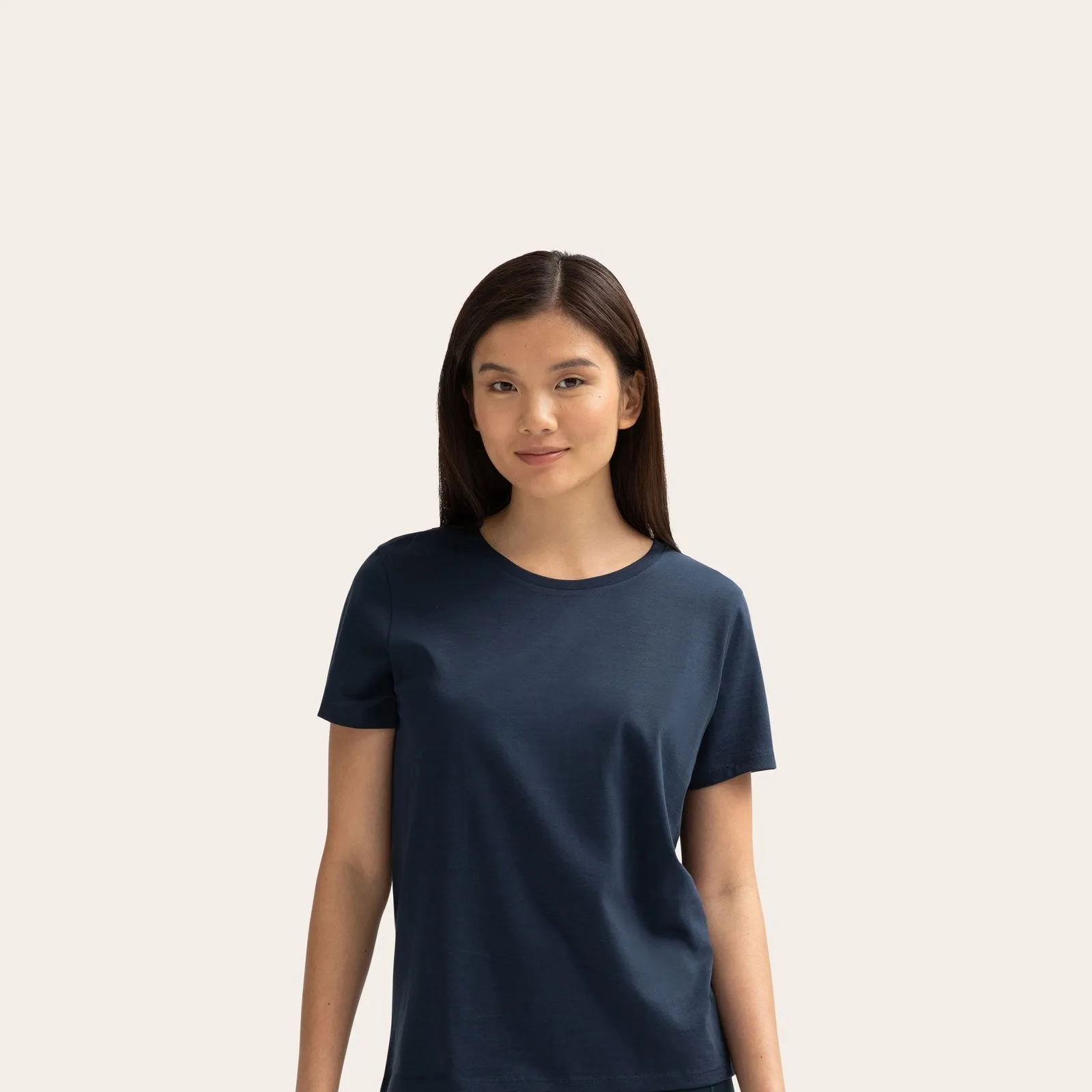 Women's Pima Cotton Crew Neck T-Shirt 6-Pack