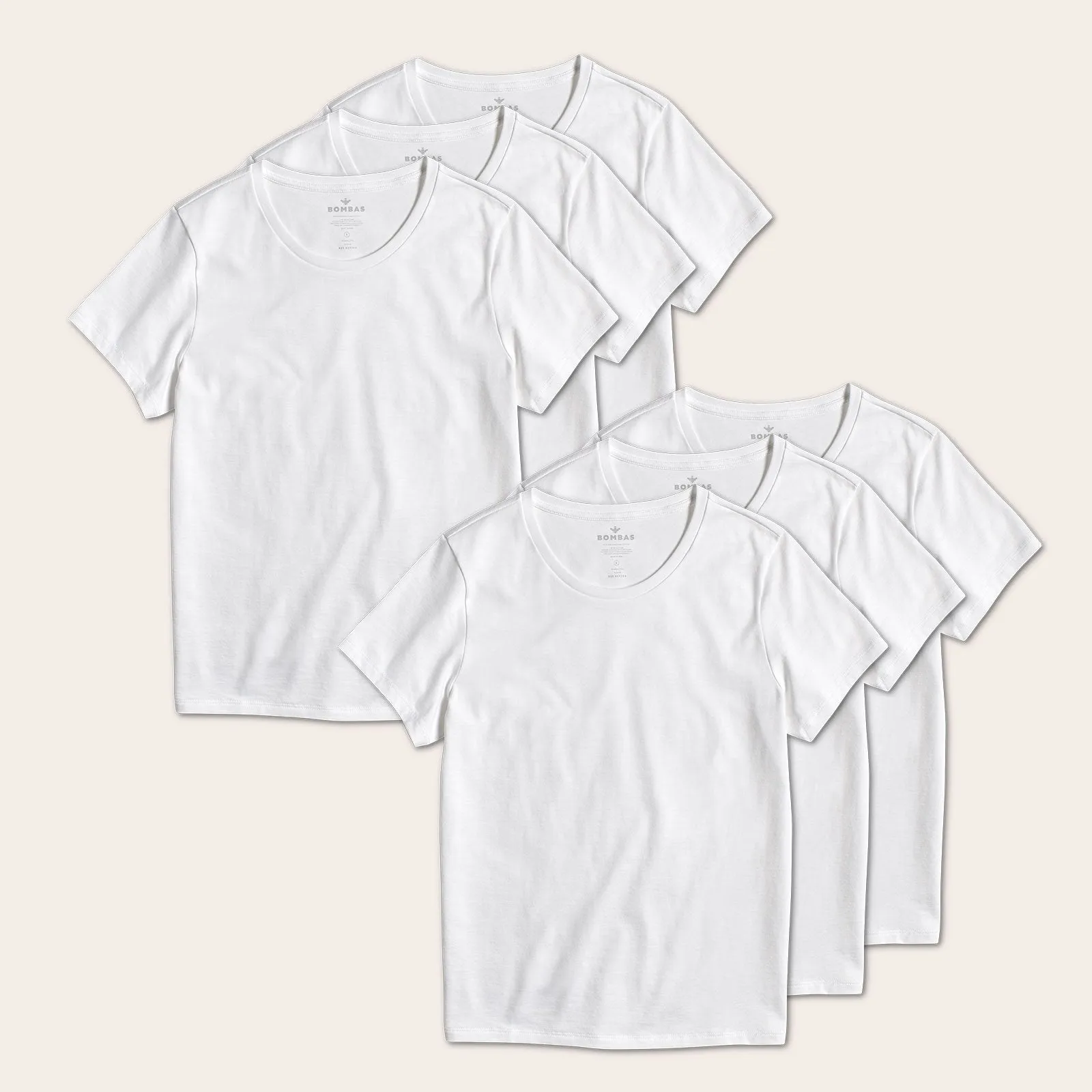 Women's Pima Cotton Crew Neck T-Shirt 6-Pack