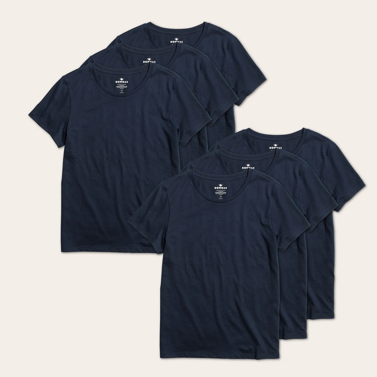 Women's Pima Cotton Crew Neck T-Shirt 6-Pack