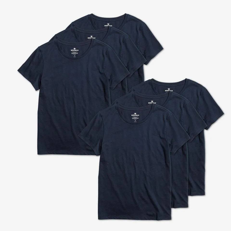 Women's Pima Cotton Crew Neck T-Shirt 6-Pack