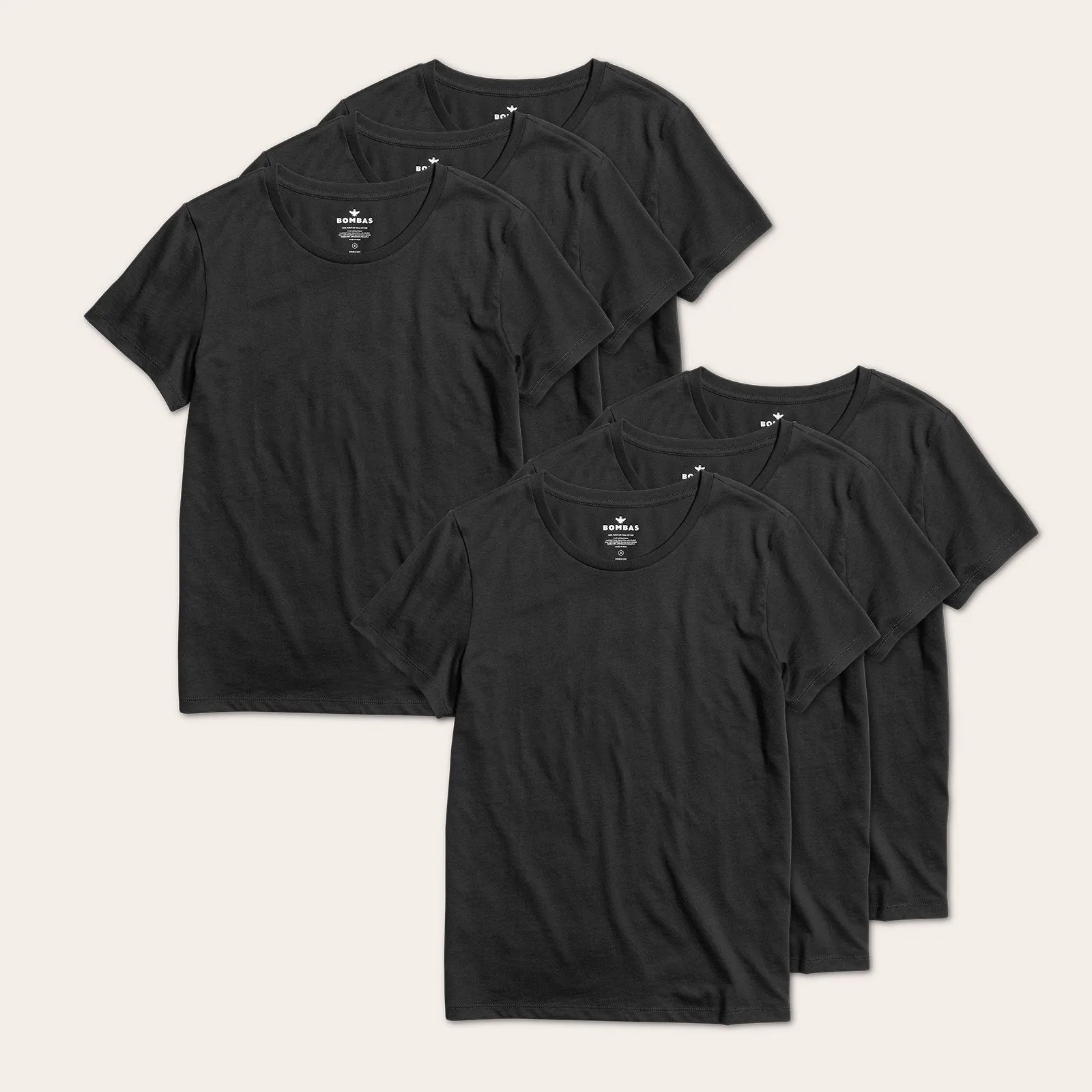 Women's Pima Cotton Crew Neck T-Shirt 6-Pack
