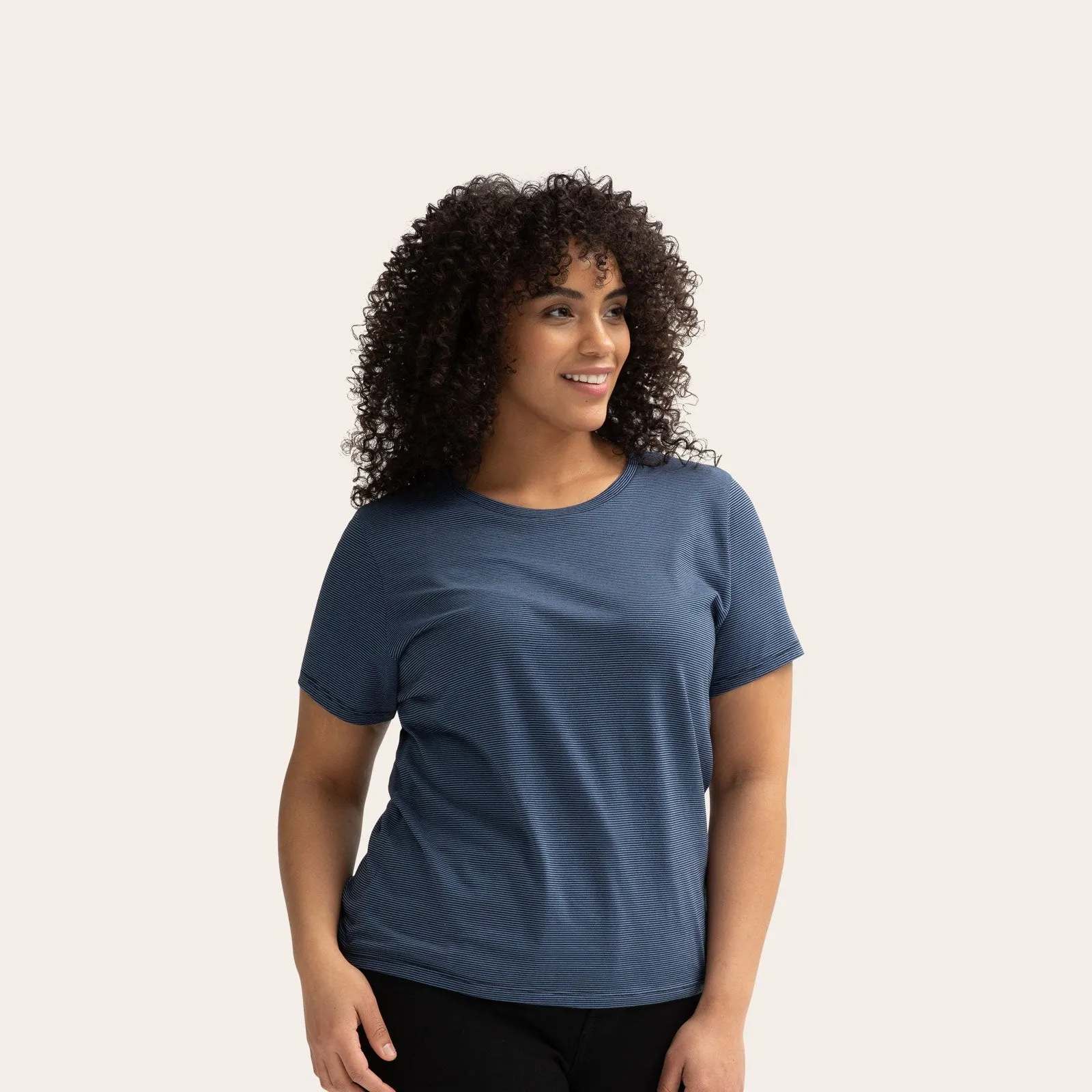 Women's Pima Cotton Crew Neck T-Shirt 6-Pack