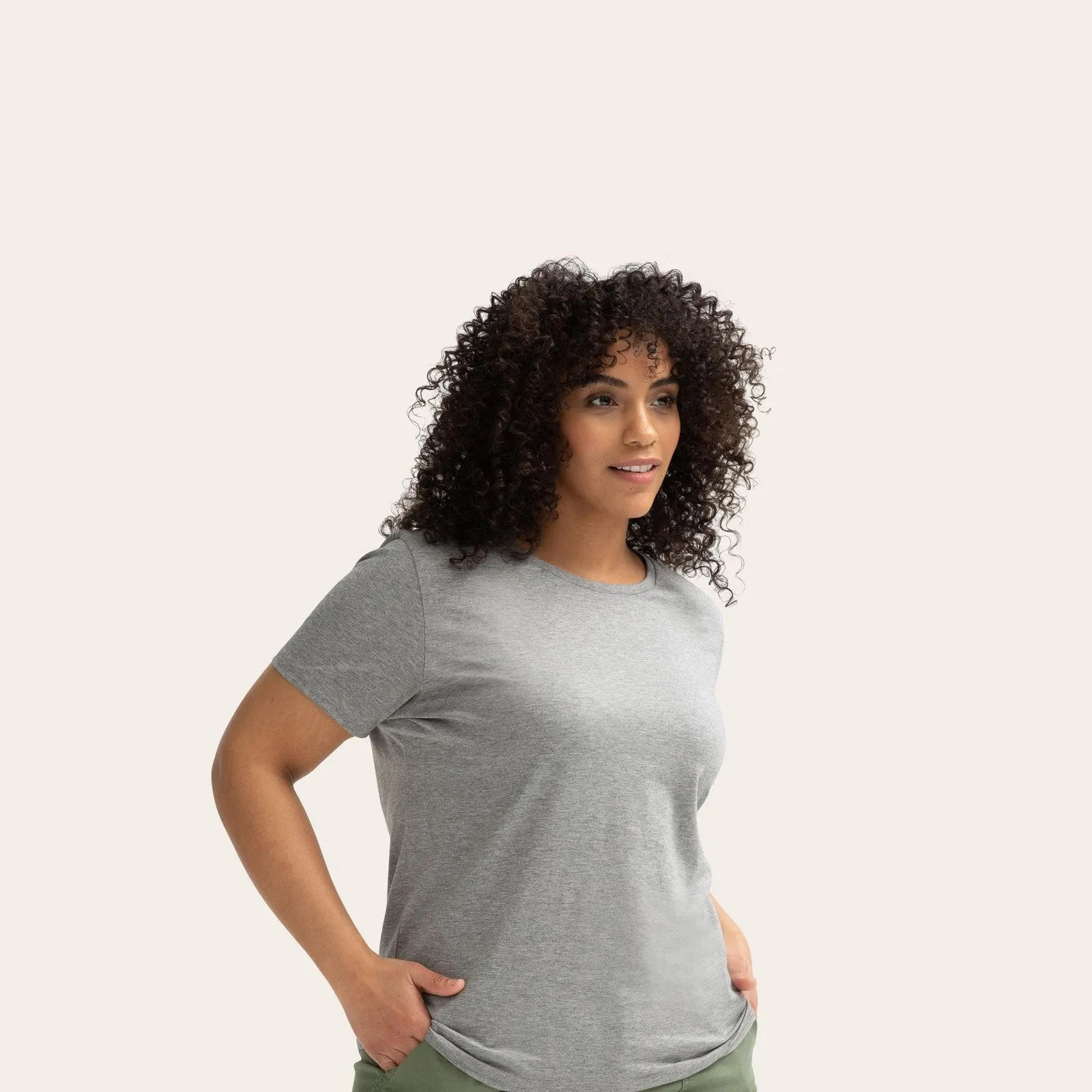Women's Pima Cotton Crew Neck T-Shirt 6-Pack
