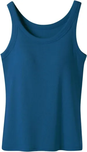 Women's Seamless Built in Bra Tank Tops for Yoga Gym Running Lightweight Moisture Wicking Summer Activewear