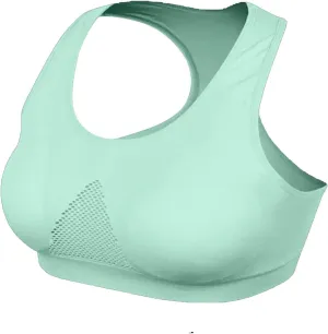 Women's Seamless Sports Bra with Mesh Stretchy Racerback Lightweight Breathable Comfortable Activewear Yoga Bralette