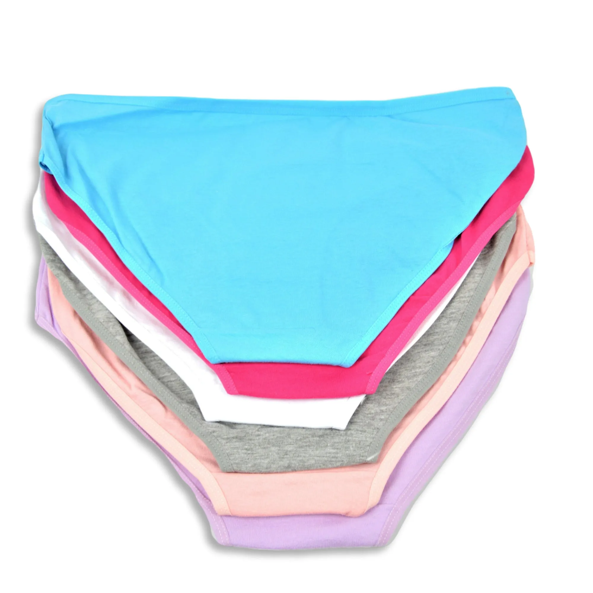 Women's Set of 6 Soft Cotton Blend Hipster Panties