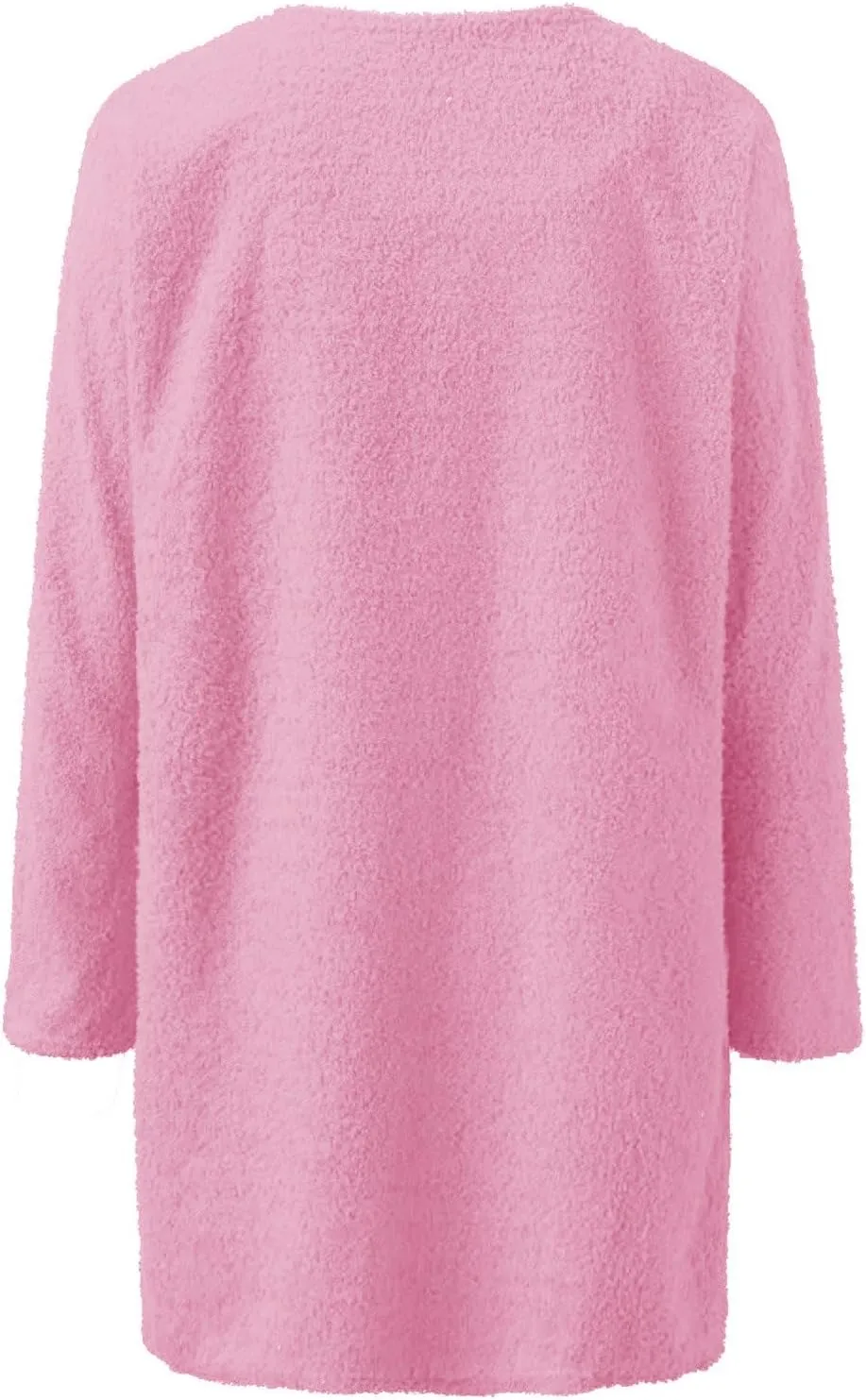 Womens Sexy Fuzzy 3 Piece Outfits Sherpa Crop Top Shorts Open Front Cardigan Pajamas Loungewear