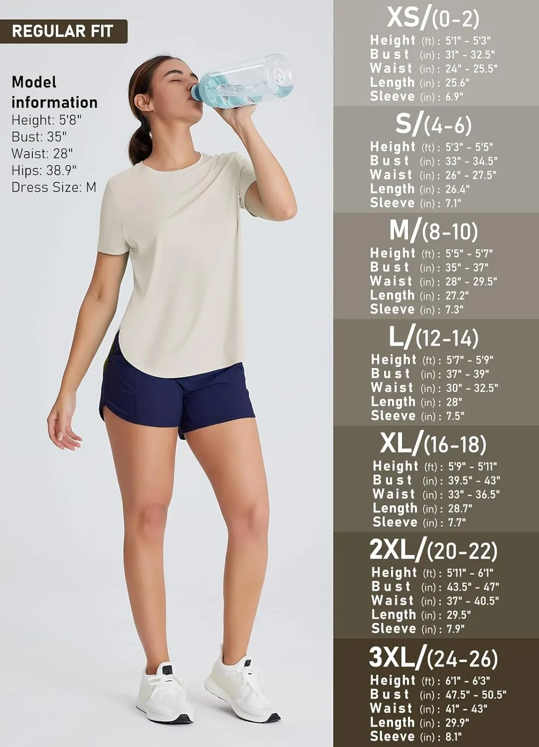 Women's Short Sleeve Workout Tops Moisture Wicking Cooling Shirts UV Protection Quick Dry Athletic Activewear